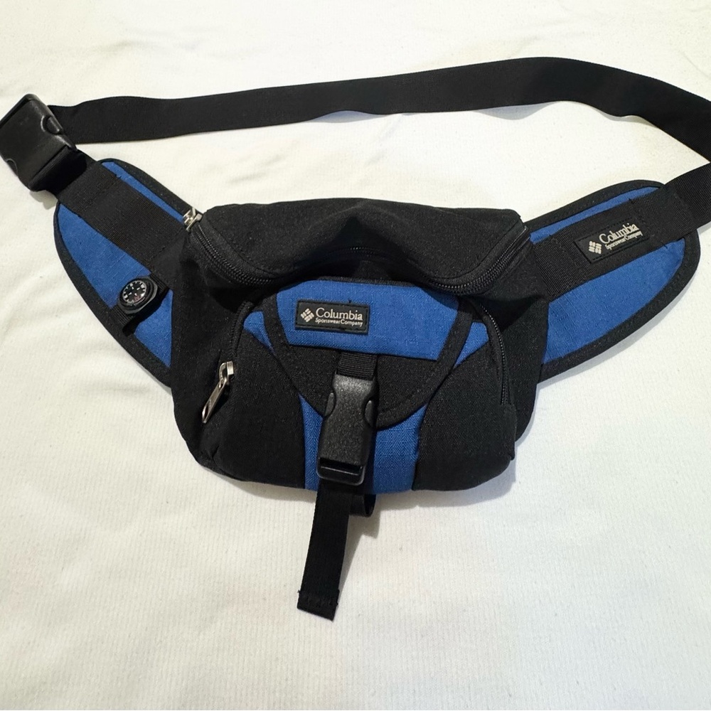 Columbia Belt Bag Fanny Pack Black & Blue